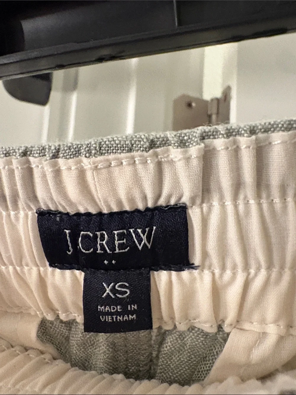 J. Crew Light Gray Drawstring Linen-Blend Shorts